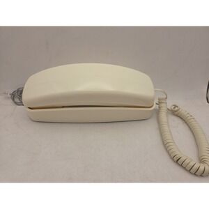 Vintage AT&T Trimline 210 Wall mount/ Desk Top Corded Phone Tested Works White